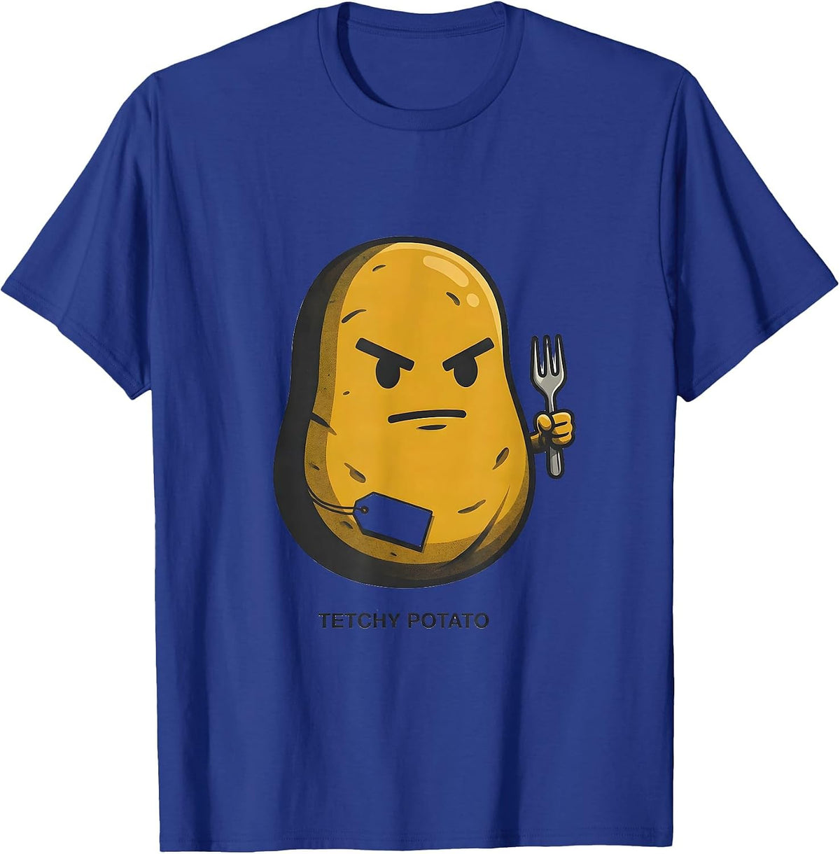 Tetchy Potato Funny Couples Thanksgiving Matching Sweet T-Shirt - Royal Blue