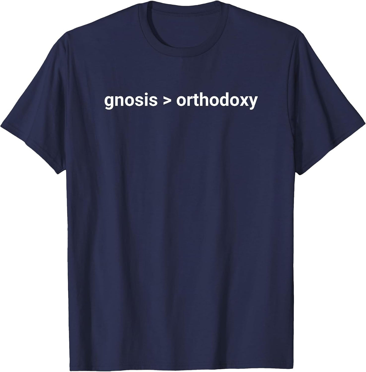 Gnostic Demiurge/Pleroma Gnosticism T-Shirt - Navy Blue