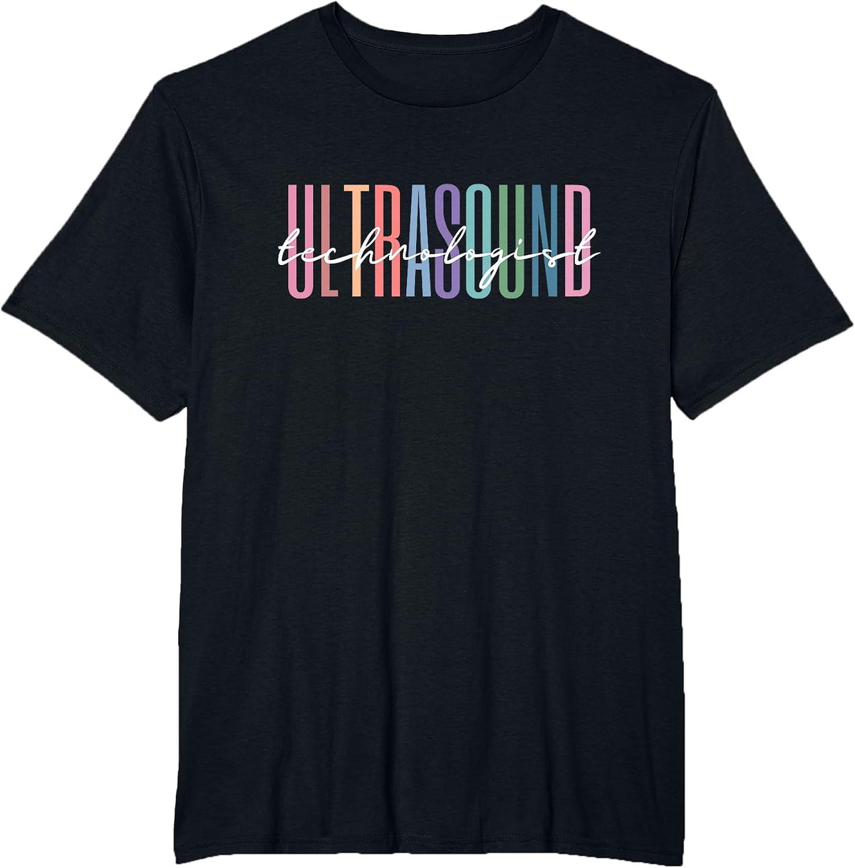 Ultrasound Technologist Radiologic Tech T-Shirt - Black