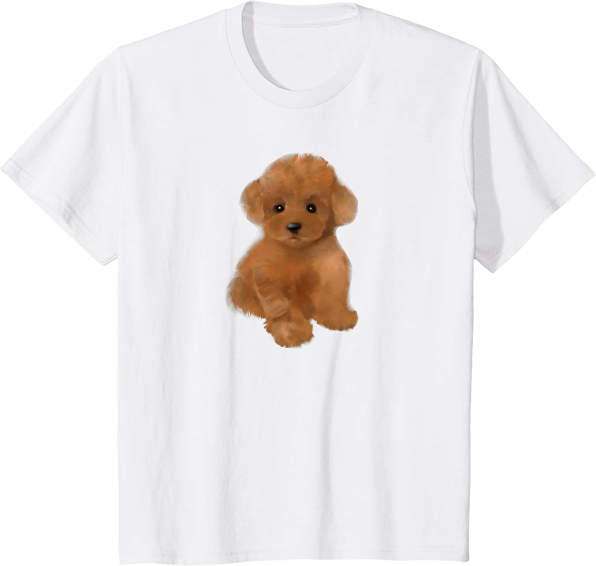 Toy Poodle Dog,Breed,mini Poodle Puppy T-Shirt - White