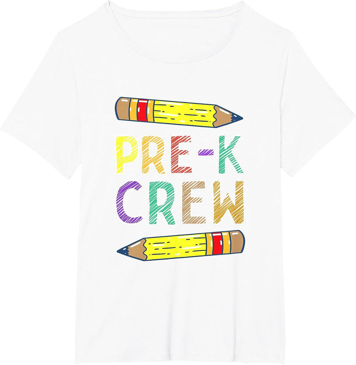 Pre-K Crew Funny PreK Teachers Back to School T-Shirt - White