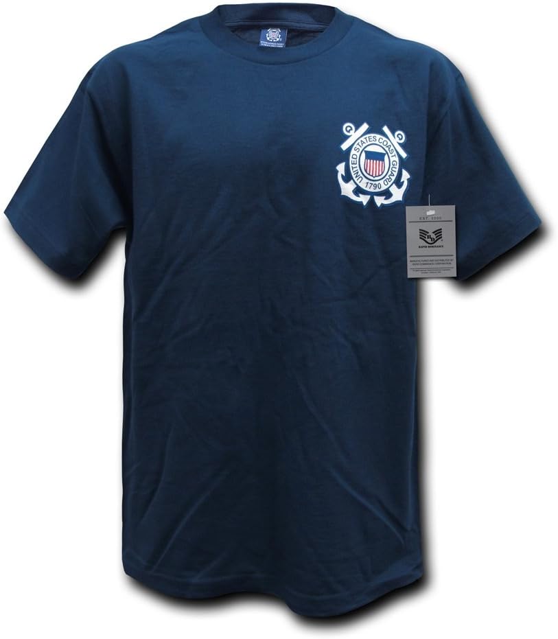Rapiddominance Coast Guard Basic Military Tee - Navy