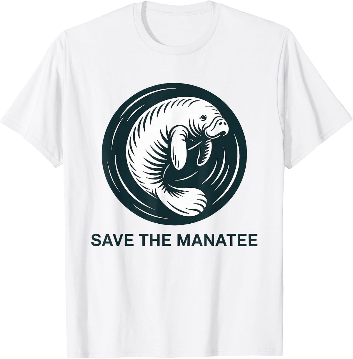 Manatee Lover Funny Manatee Save The Sea Cow T-Shirt - White