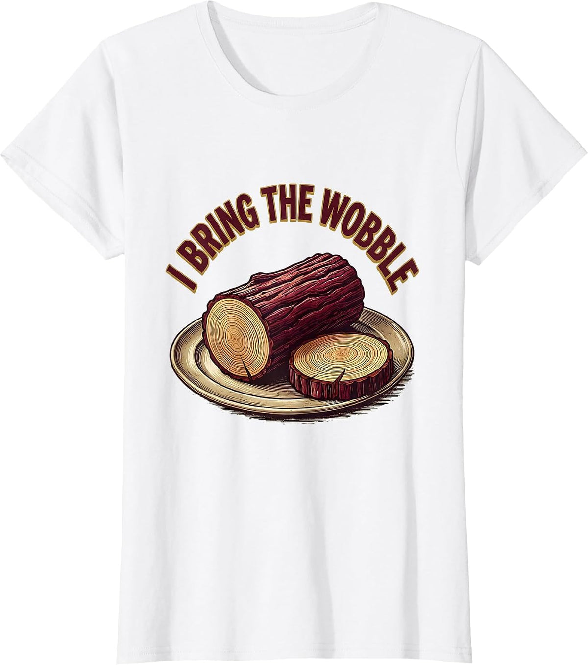 I Bring The Wobble Vintage Funny Thanksgiving Cranberry T-Shirt - White