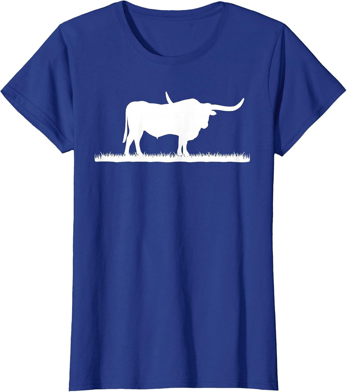 Texas Longhorn Rancher - Longhorn Cow for Cattle Farmer T-Shirt - Royal Blue