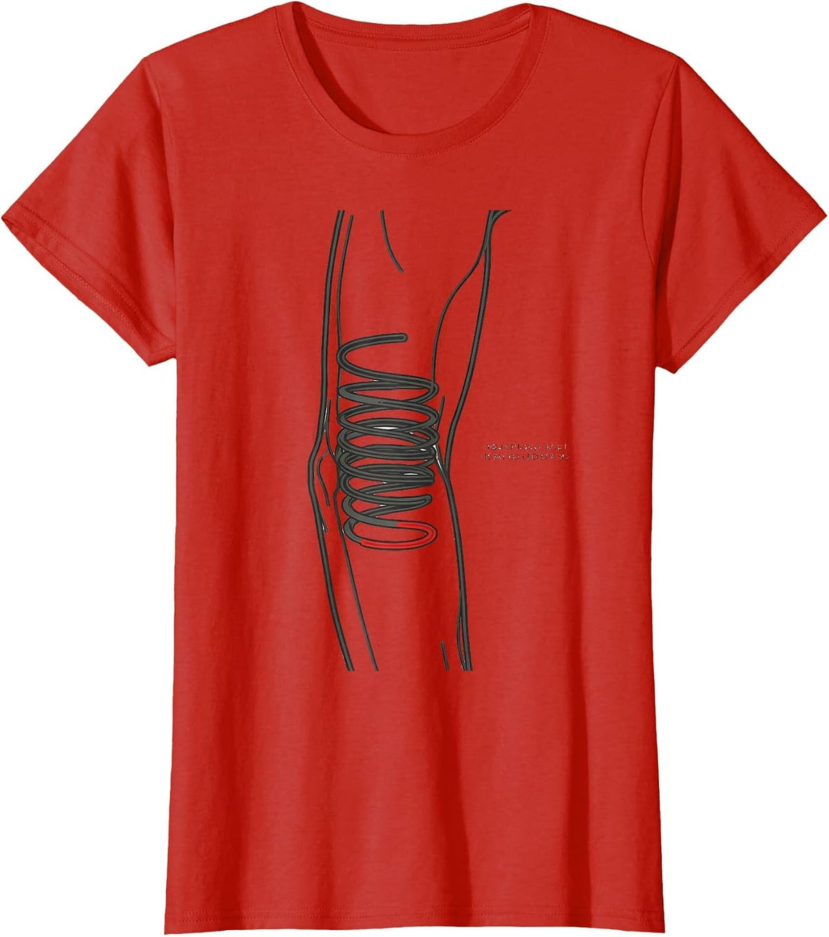 Your Muscle Knot Is My Coiled Spring Funny Massage Therapist T-Shirt - Red
