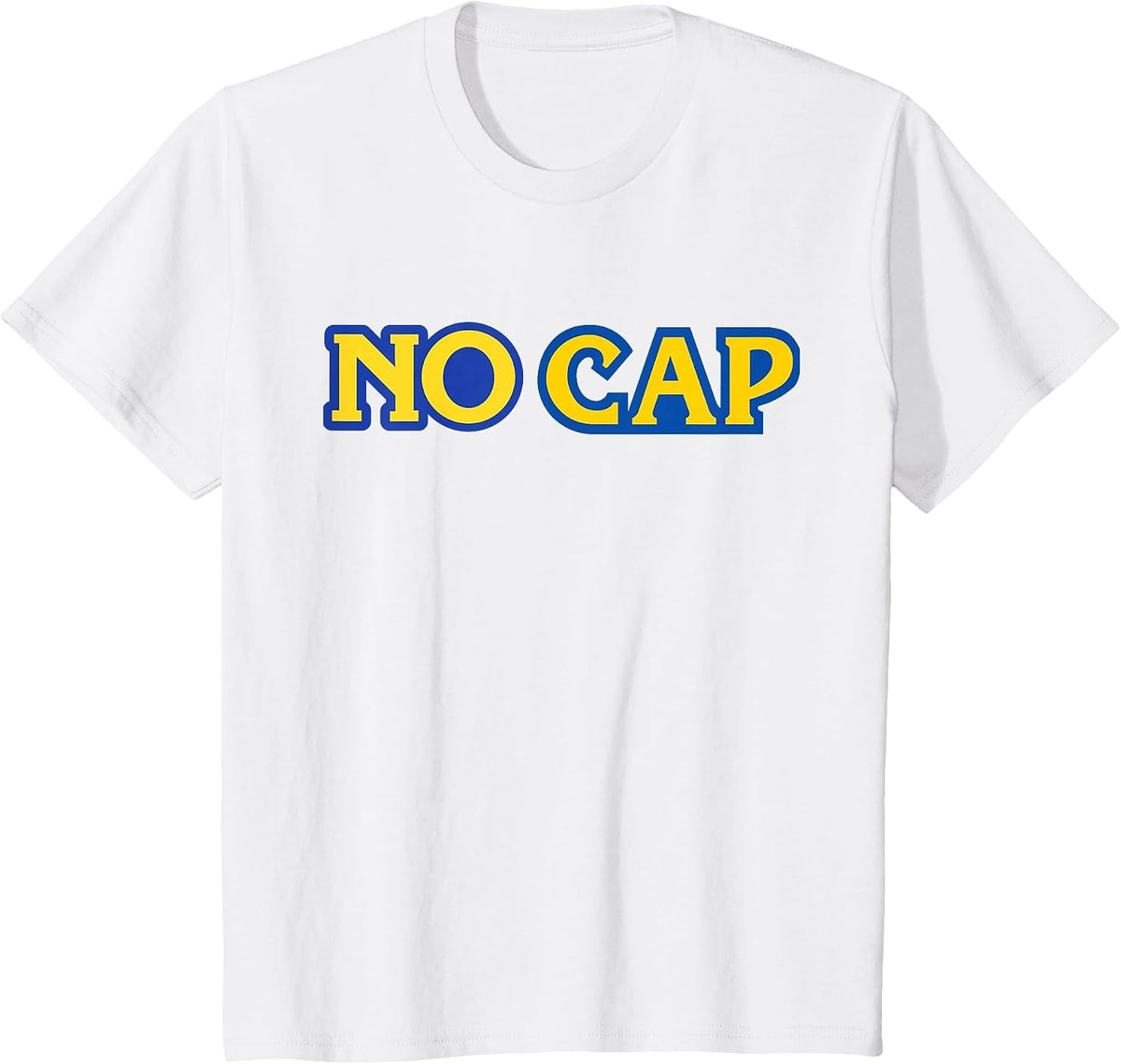 NO Cap Hype Tendance Hip Hop Tee T-Shirt - White