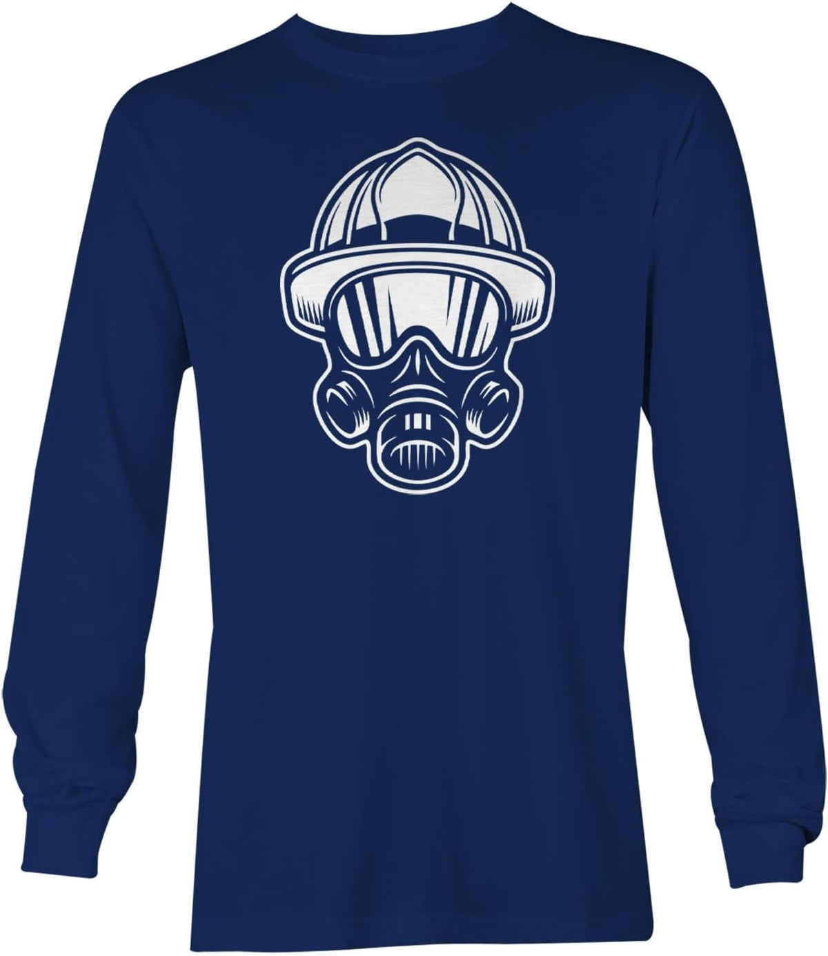 Haase Unlimited Fire Fighter Helmet - Heroic Unisex Long Sleeve Shirt - Navy