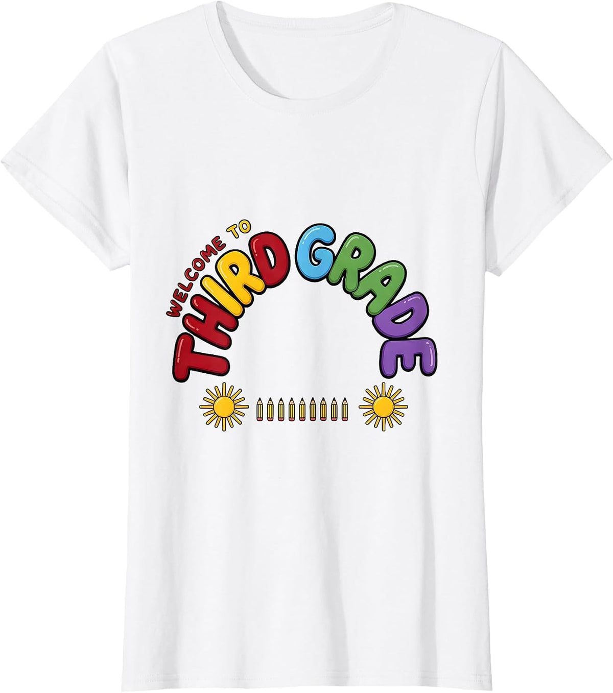 Women's Welcome To Third Grade Funny Teacher Crew First Day T-Shirt - White