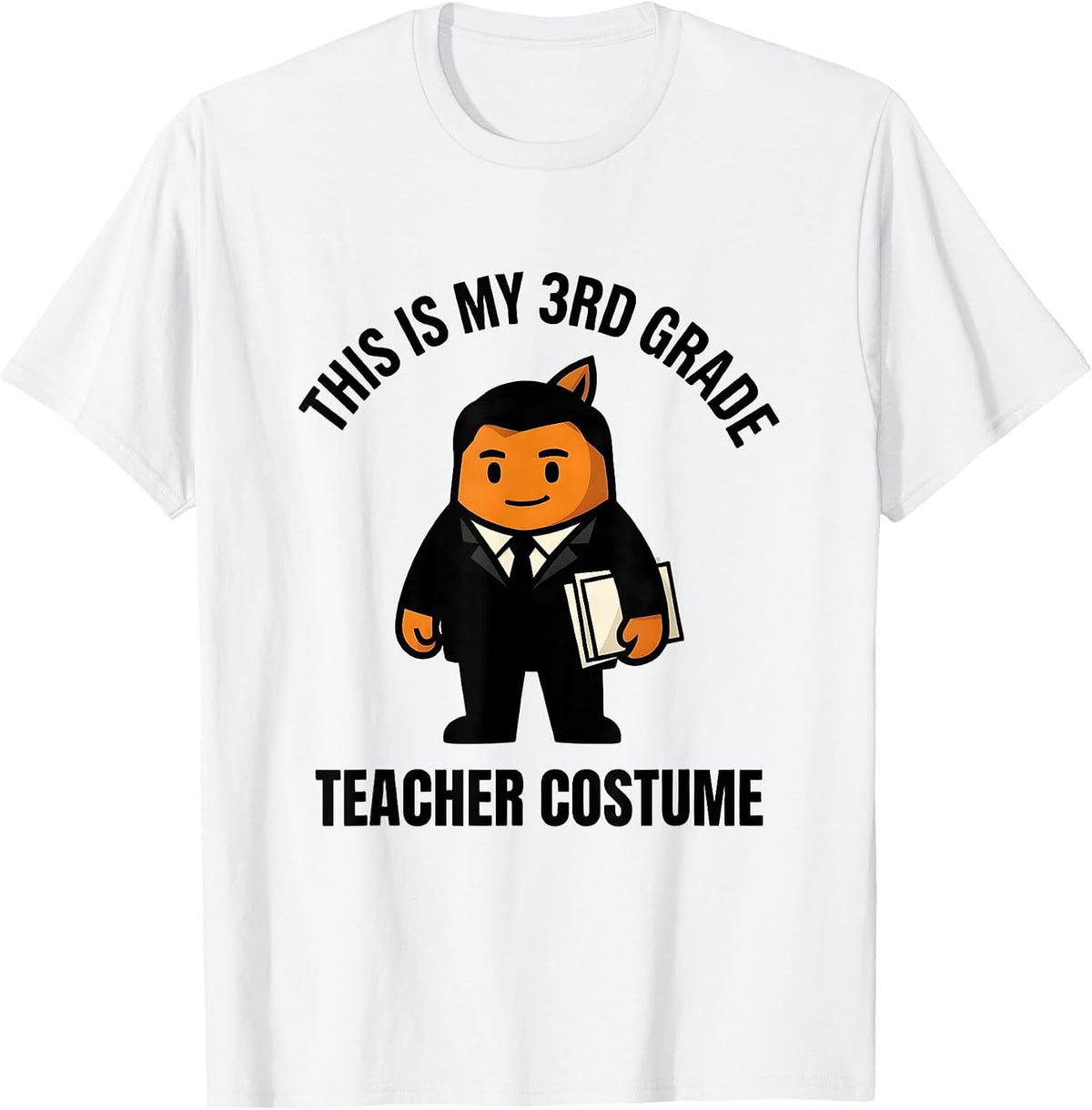 Men's This Is My 3rd Grade Teacher Costume Funny Halloween School T-Shirt - White