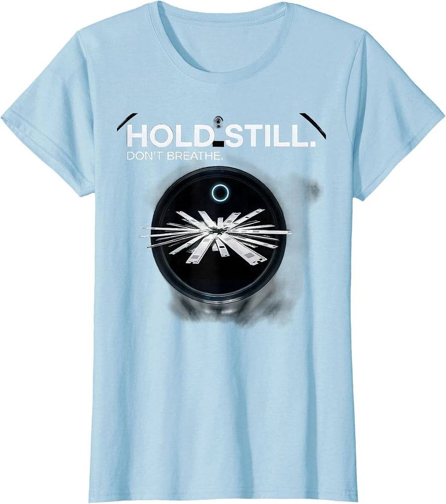 Women's Hold Still Don't Breathe Swiss International Radiologic T-Shirt - Baby Blue