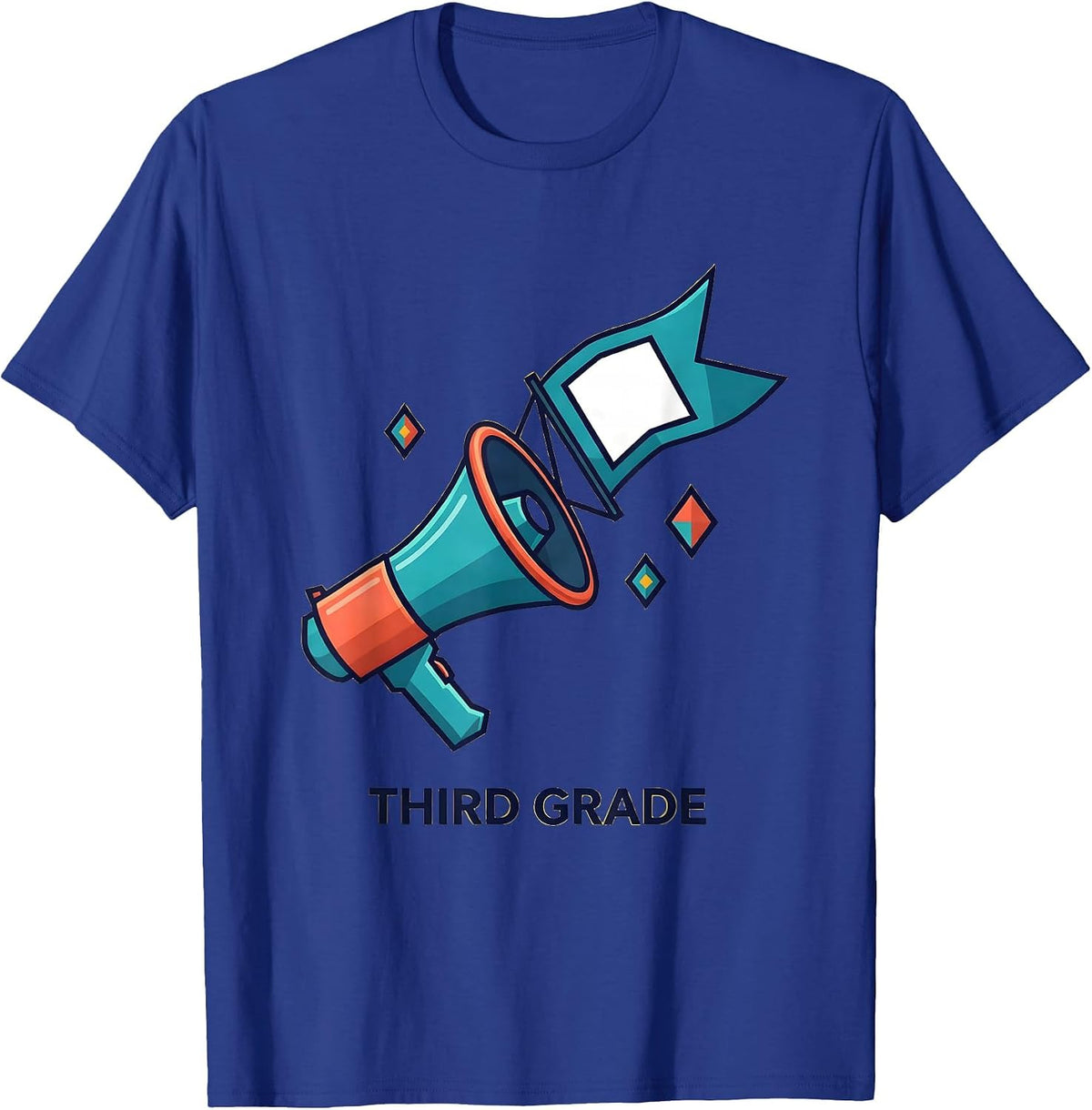 Men's Third Grade Cute Preppy Back To School Girl Teacher T-Shirt - Royal Blue