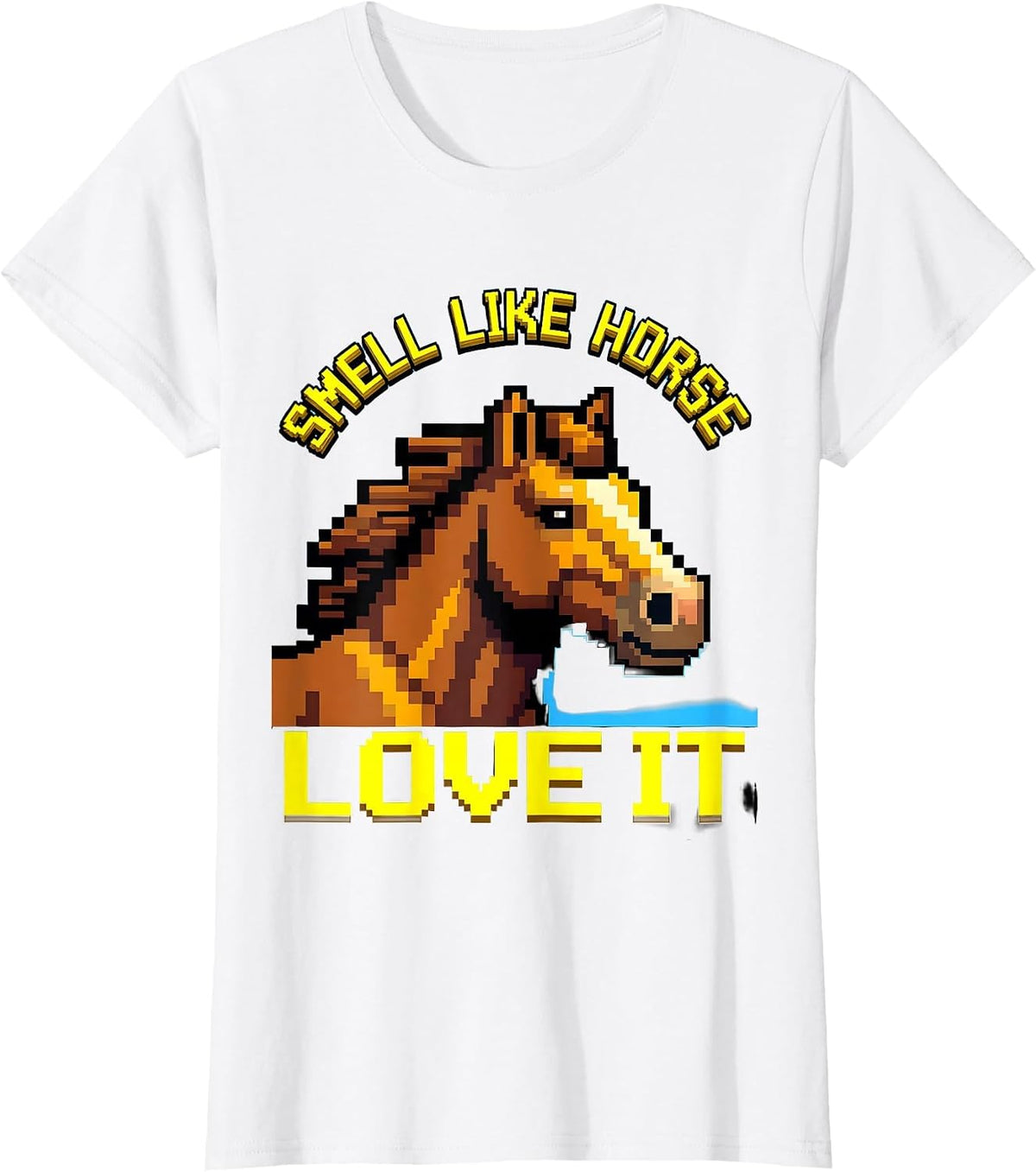 Smell Like Horse Love It Equestrian Design T-Shirt - White