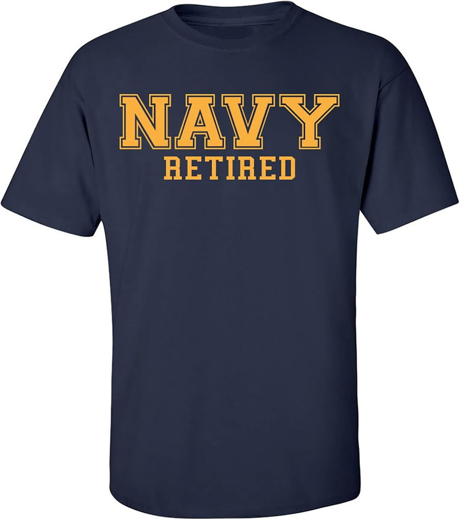zerogravitee Navy Retired Gold Logo Short Sleeve T-Shirt - Navy