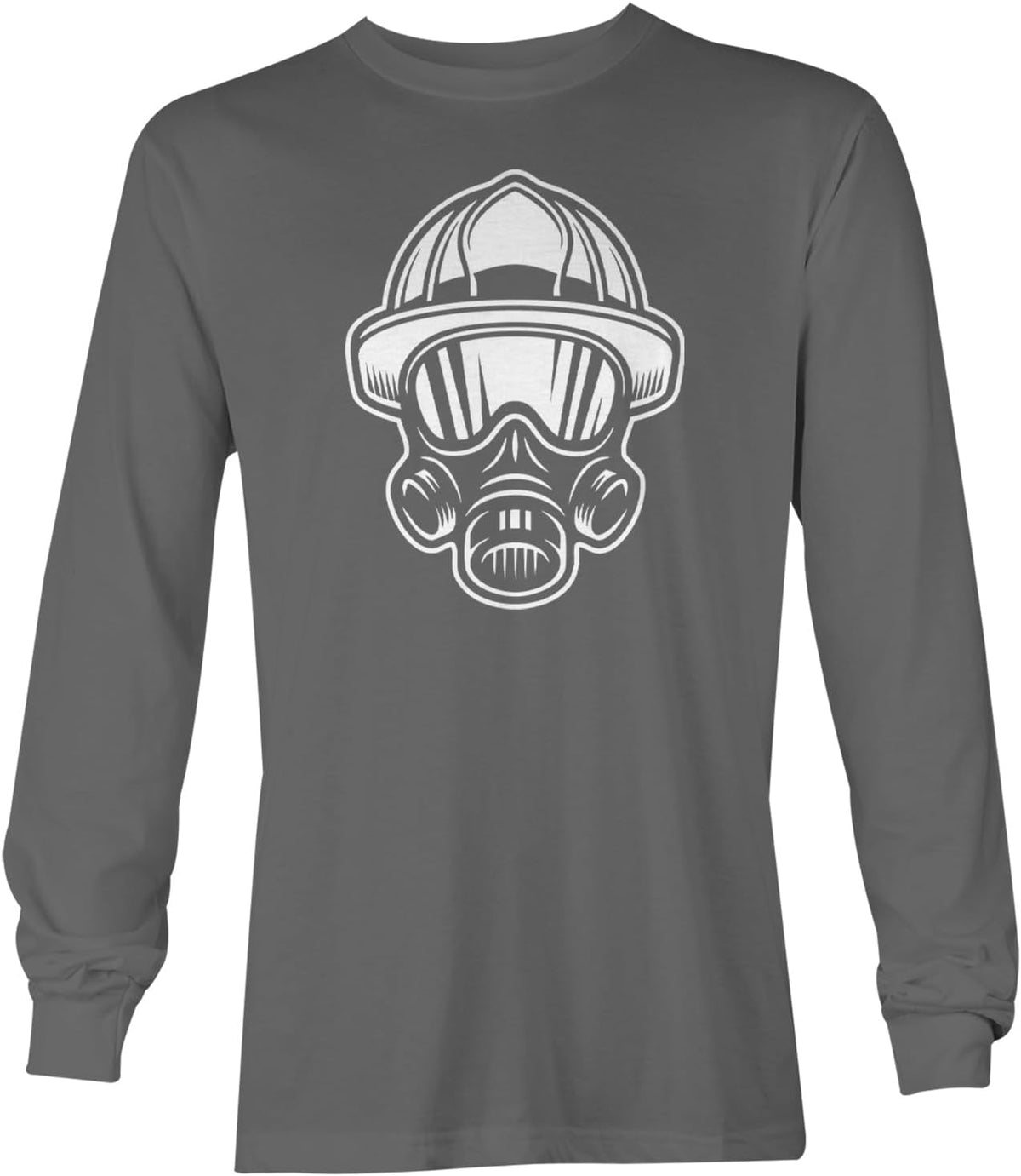 Haase Unlimited Fire Fighter Helmet - Heroic Unisex Long Sleeve Shirt - Charcoal