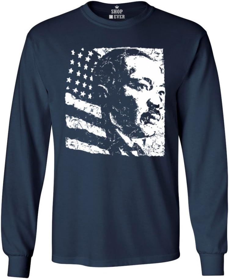 Martin Luther King Jr. American History Long Sleeve Shirt - Navy