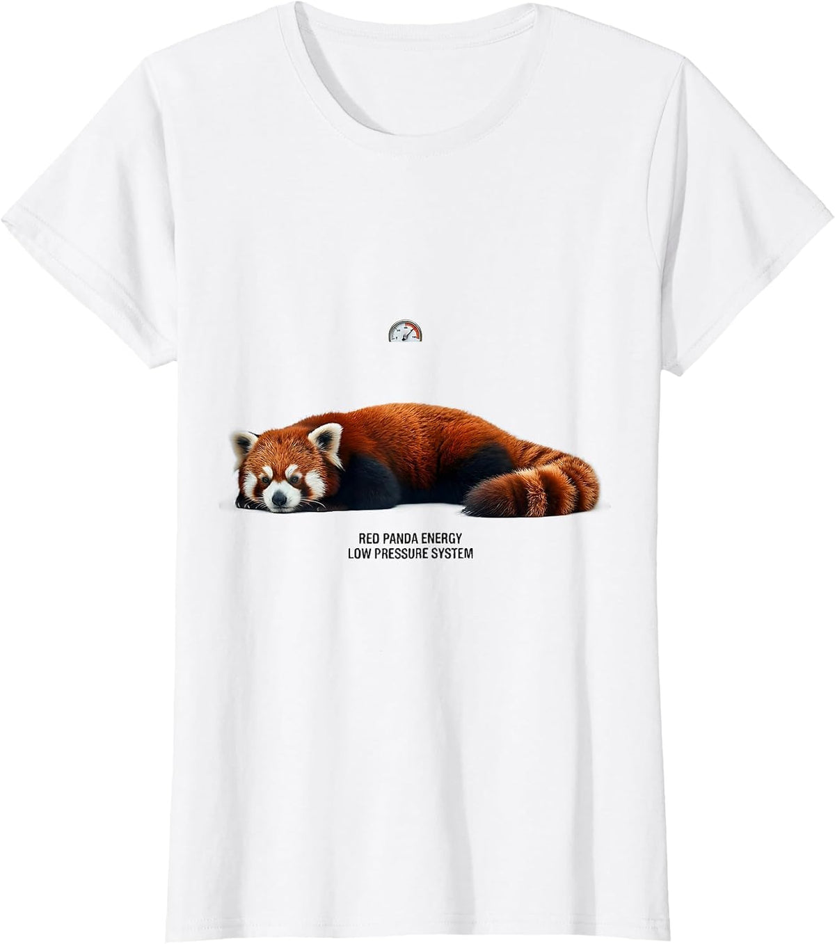 Red Panda Energy Low Pressure System Funny Animal Lover T-Shirt - White
