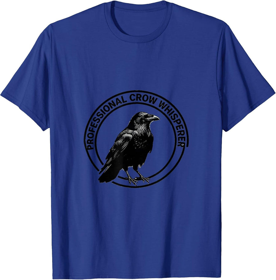 Professional Crow Whisperer Bird Lover Design T-Shirt - Royal Blue