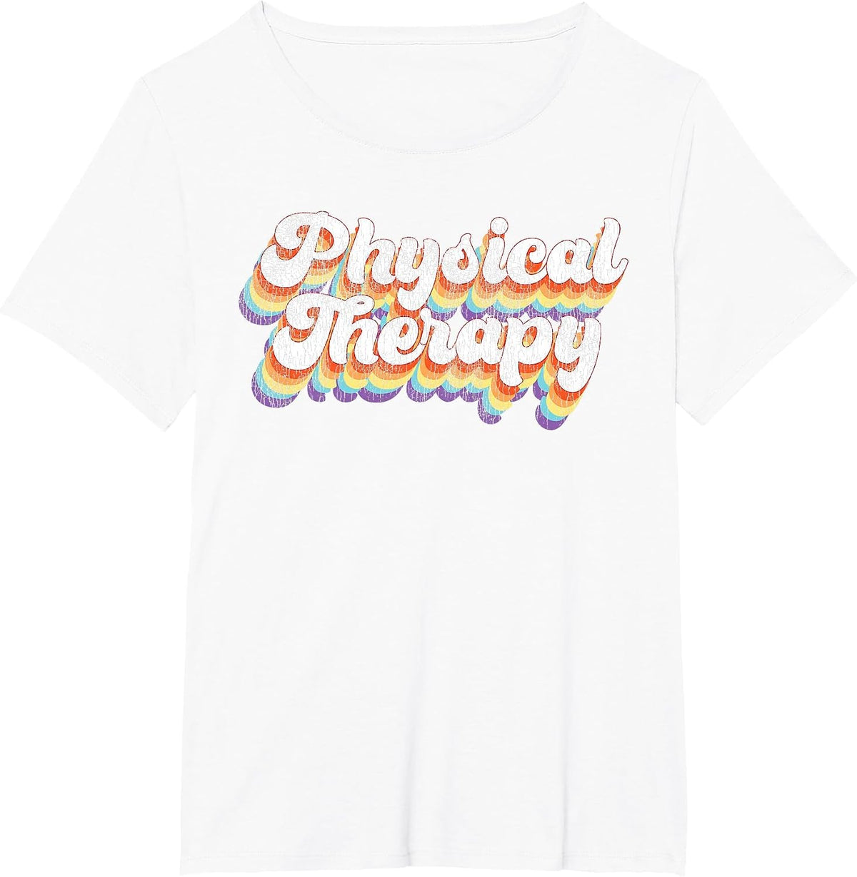 Physical Therapy Therapist Assistant Retro Vintage T-Shirt - White