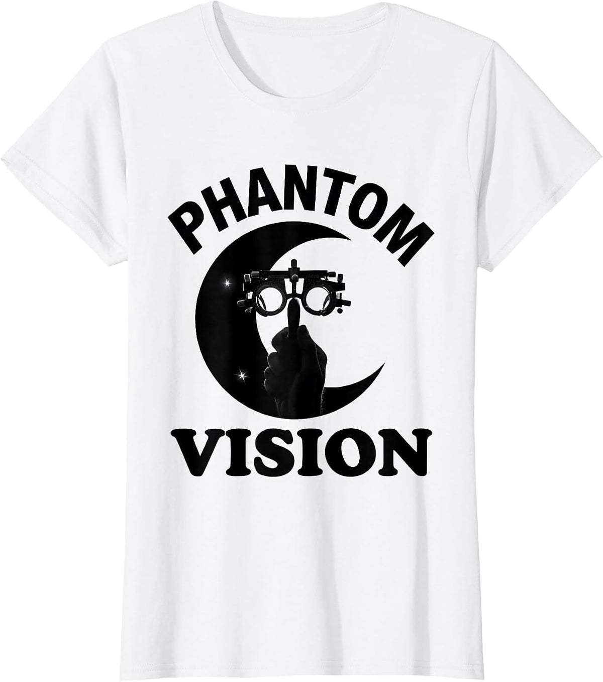 Phantom Vision Silhouette Halloween Optometrist Eye Doctor T-Shirt - White