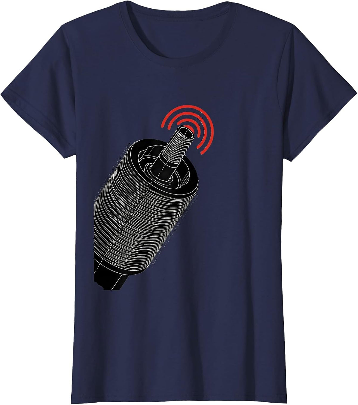 Women's Precision Pipe Threader Die Swiss International Plumber T-Shirt - Navy Blue