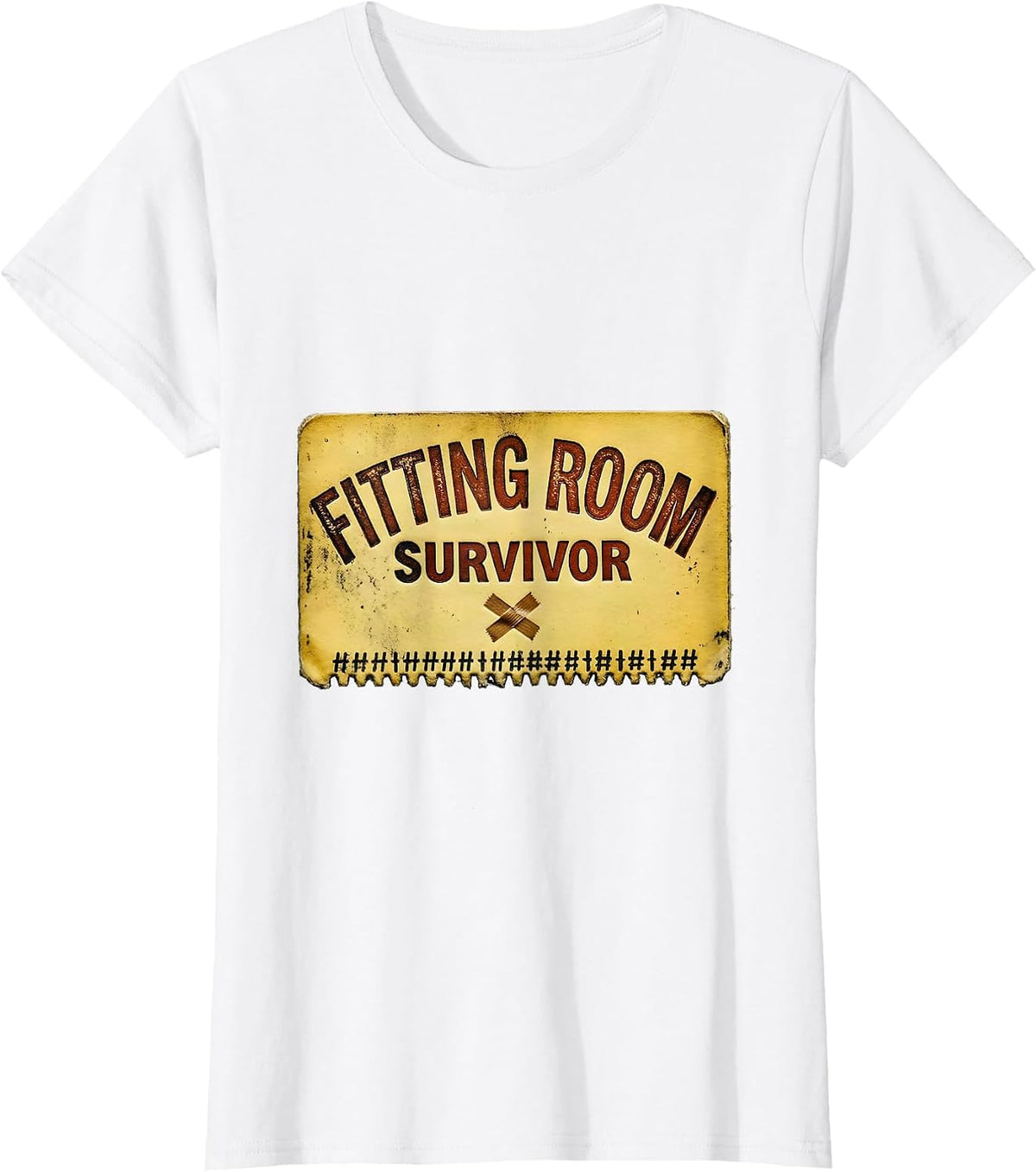 Fitting Room Survivor Vintage Funny Theatre Kid Musical T-Shirt - White