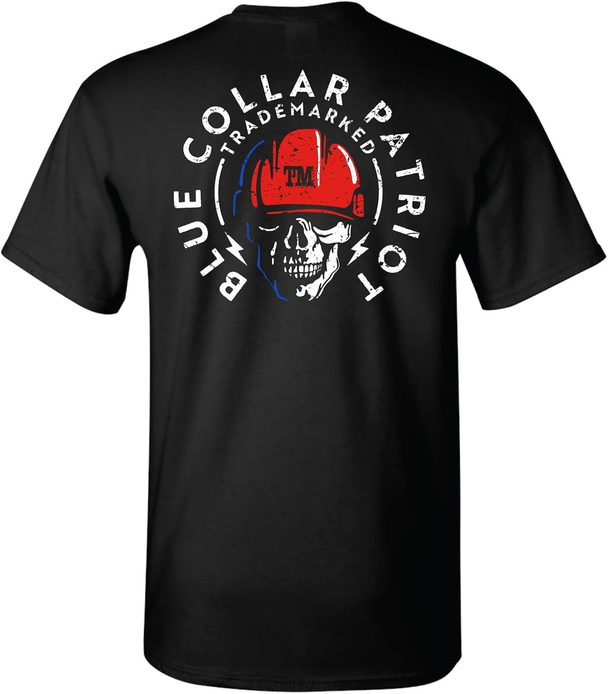 Officially Licensed Trade Marked® Men's Premium Short Sleeve T-Shirt, Bold Statement Tradesmen Graphic Tee - Black\/Red