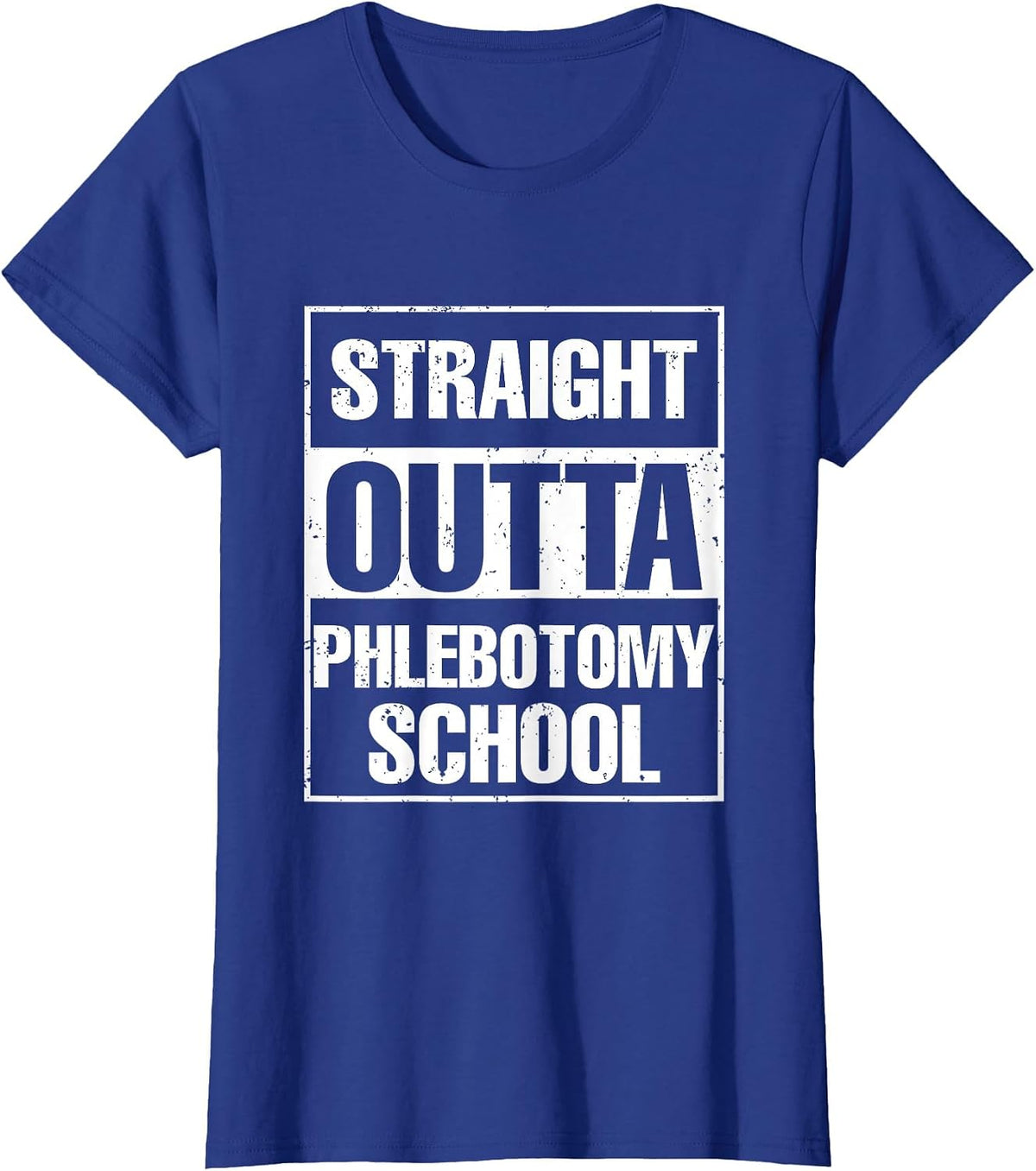 Phlebotomy Medical Nurse Syringe Blood Phlebotomy T-Shirt - Royal Blue