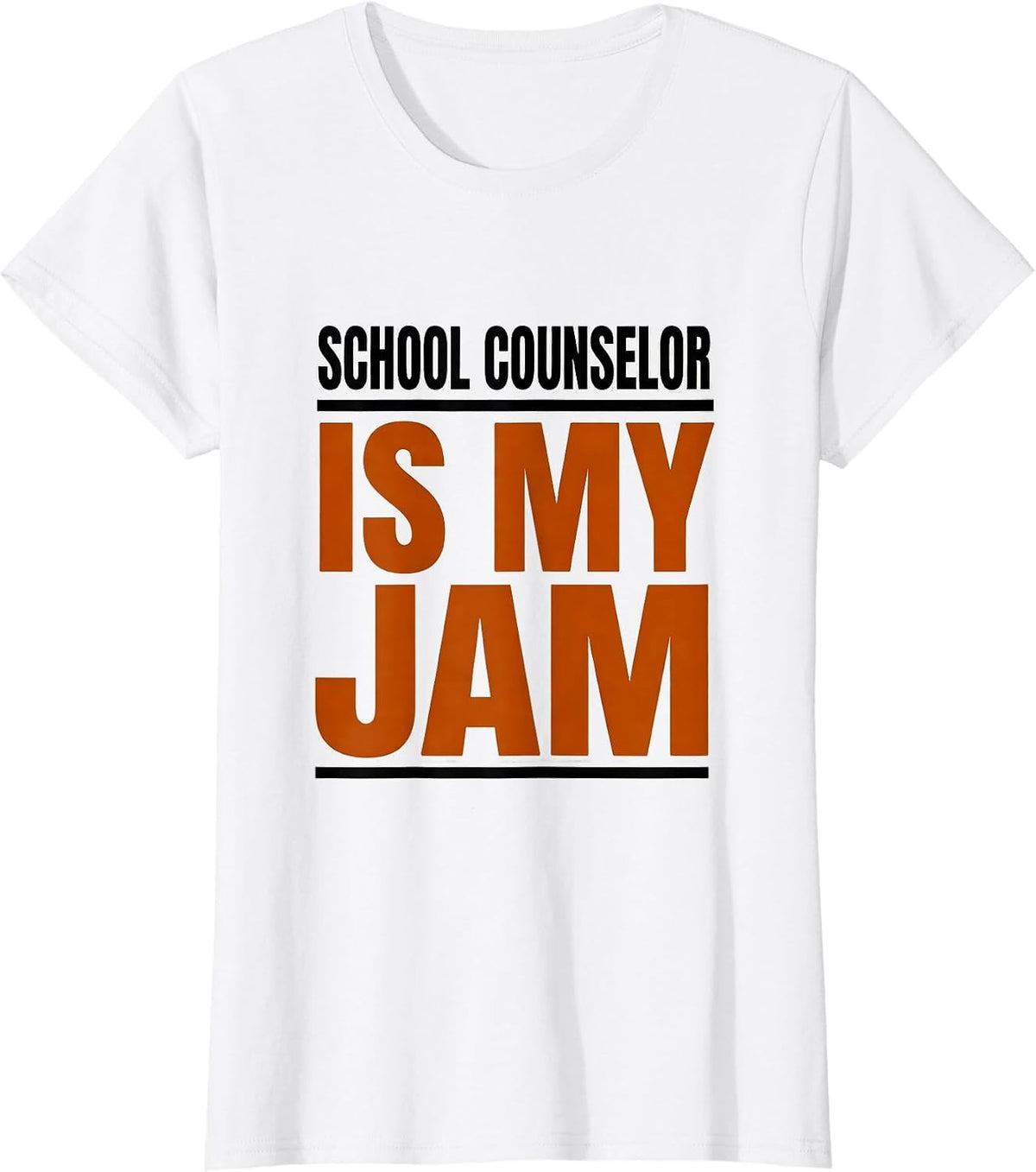 Women's School Counselor Is My Jam Funny Therapist Appreciation T-Shirt - White