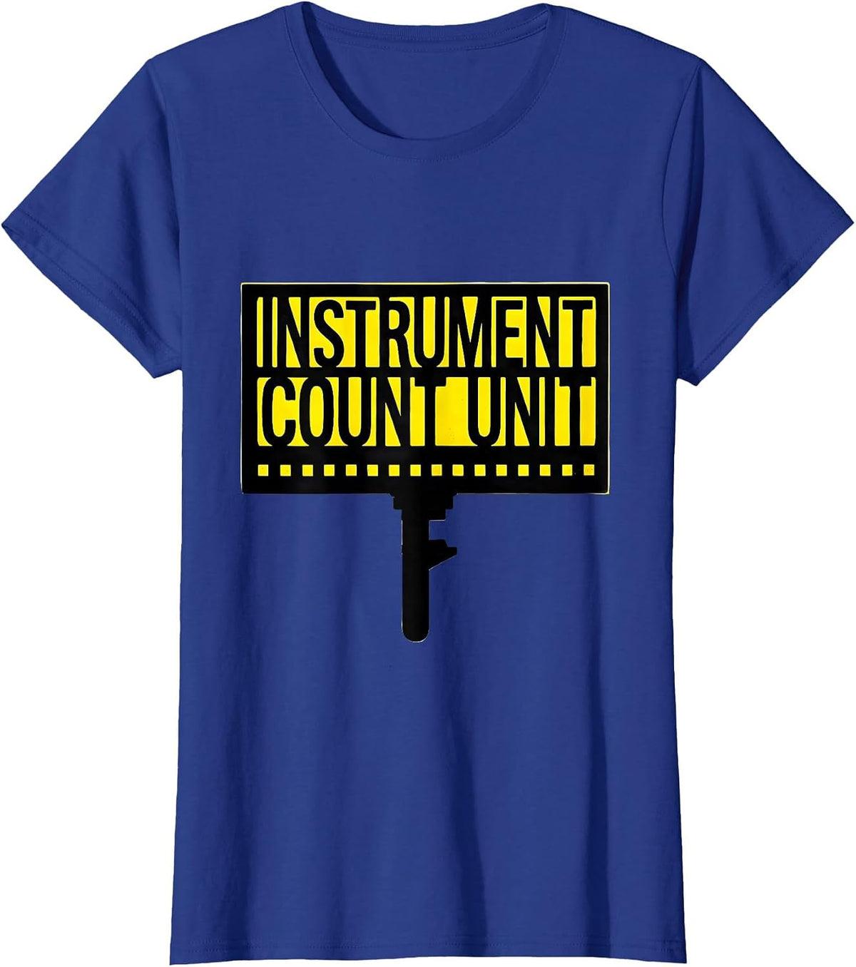 Women's Instrument Count Unit Stencil Graphic Surgical Tech T-Shirt - Royal Blue