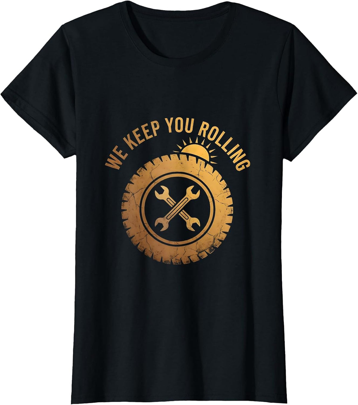 Valley Forge Automotive We Keep You Rolling Design T-Shirt - Black