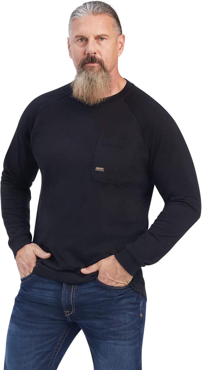 ARIAT Men's Rebar Cotton Strong T-Shirt - Black