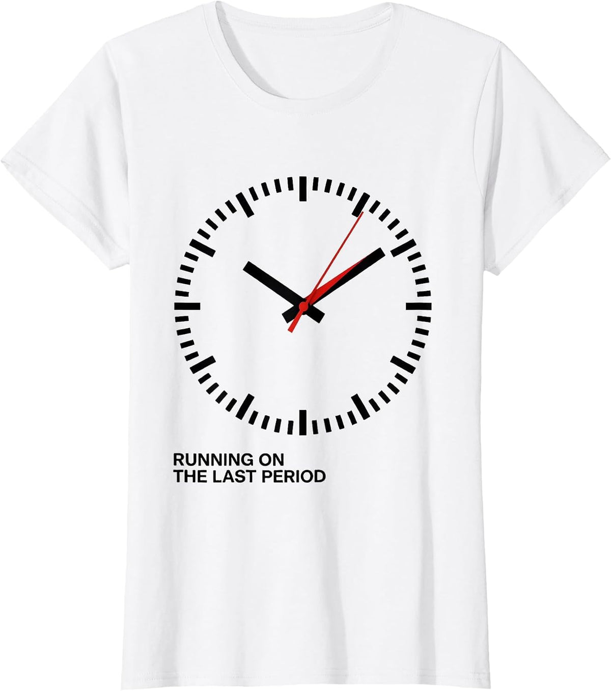 Running On The Last Period Funny Sarcastic Teacher Back T-Shirt - White