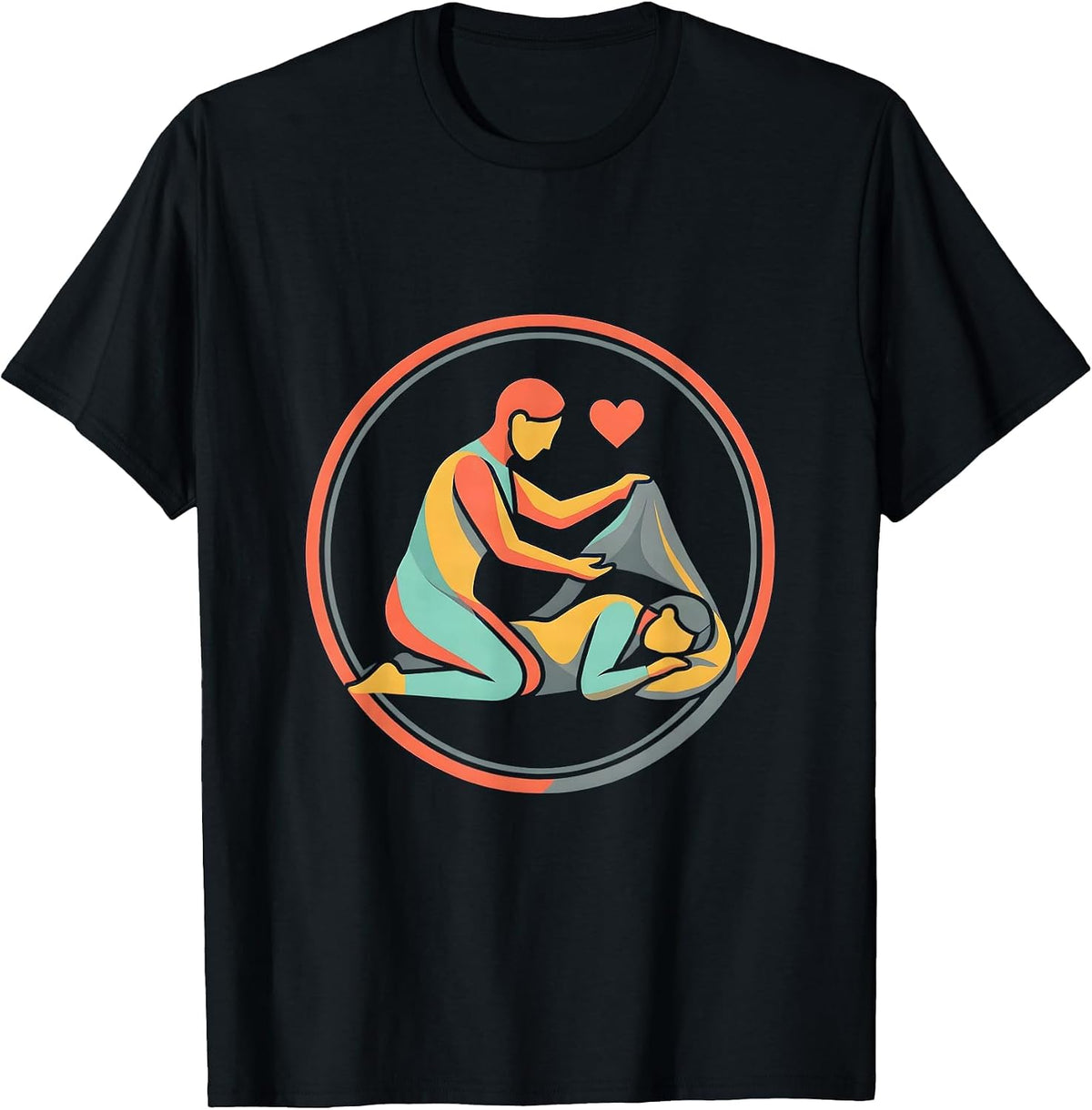 Men's Be Kind Homeless Compassion Graphic Design T-Shirt - Black