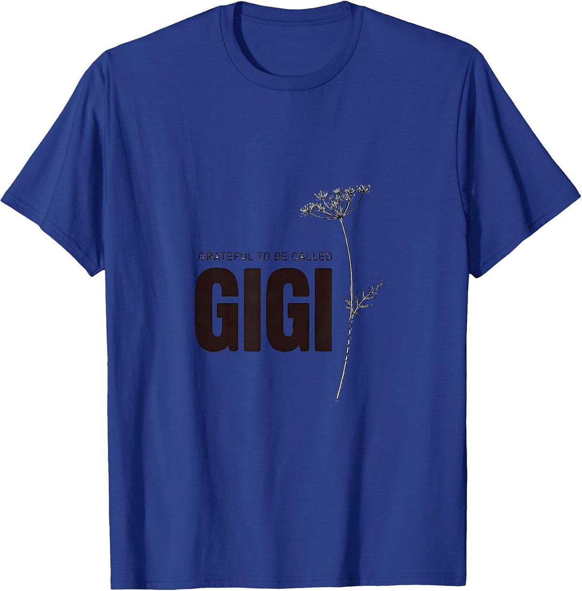 Men's Grateful To Be Called Gigi Boho Minimalist Grandma Name T-Shirt - Royal Blue