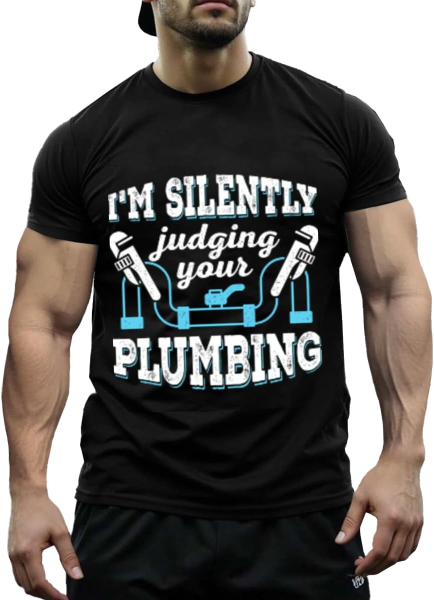 T-Shirts,is Potato,Unisex Classic Cotton Graphic Tops - Im Silently Judging Your Trees