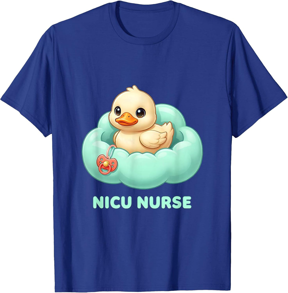 NICU Nurse Cute Kawaii Duckling Pediatric Nurse Practitioner T-Shirt - Royal Blue