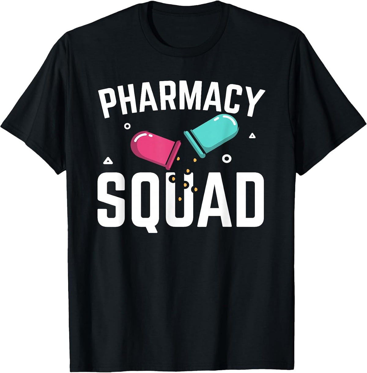 Pharmacy Squad Pharmacist Pharm Technician T-Shirt - Black
