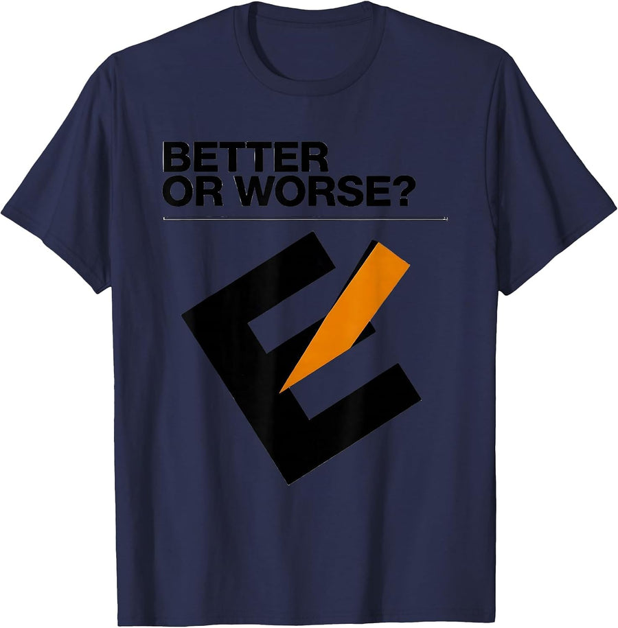 Better Or Worse Swiss International Optometrist Eye Care T-Shirt - Navy Blue