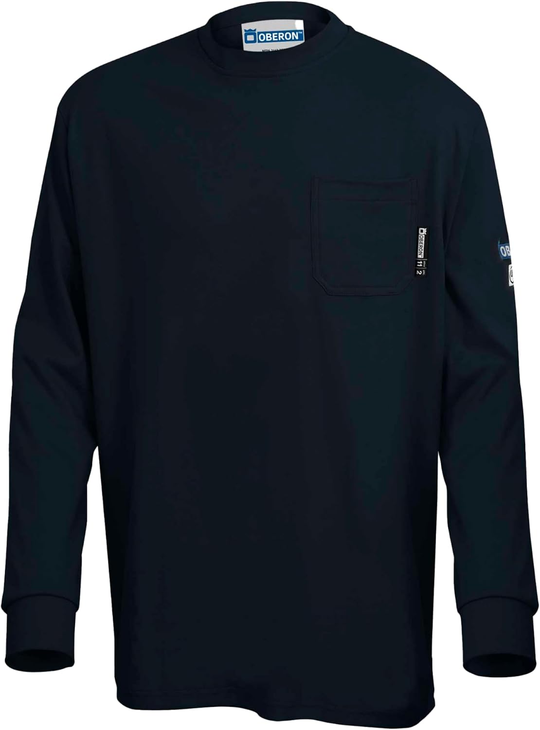 Oberon Hi Vis FR Shirt for Men - Long Sleeve - ANSI Class 3, Arc Rated - Navy