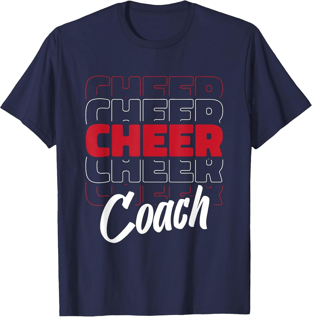 Cheerleader Coaching Cheerleading - Cheercaptain Cheer Coach T-Shirt - Navy Blue