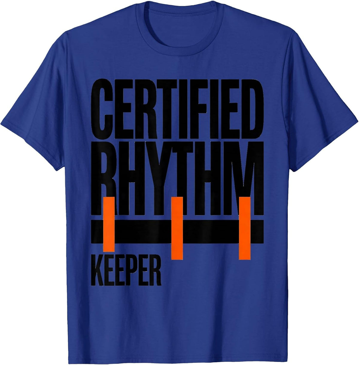 Certified Rhythm Keeper Brutalist Dialysis Nurse Nephrology T-Shirt - Royal Blue