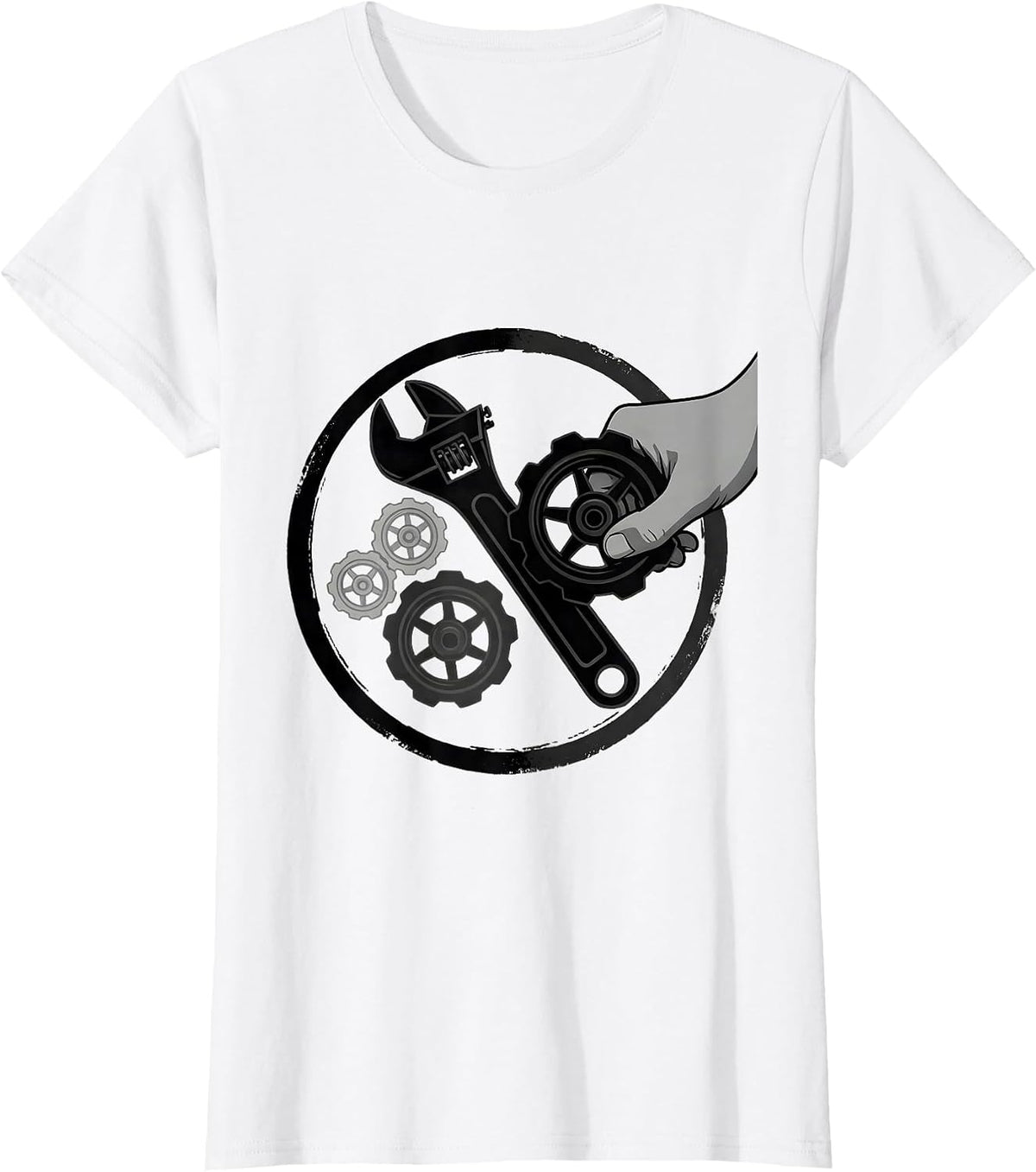 Sealed Pipe Wrench Badge Funny Plumber Gift T-Shirt - White