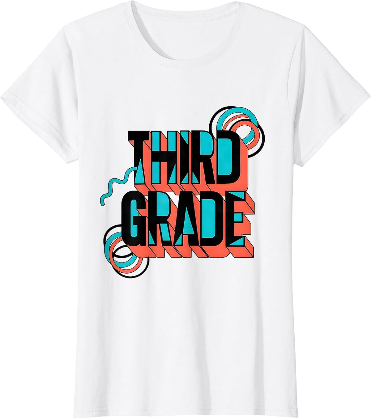 Third Grade Memphis Postmodern Back To School Teacher T-Shirt - White