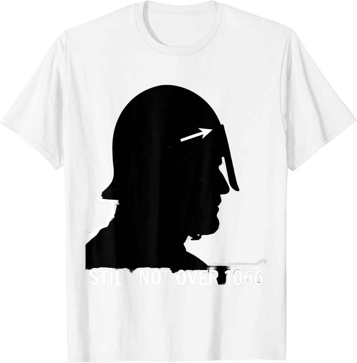Men's Still Not Over 1066 Funny History Teacher History Buff Humor T-Shirt - White