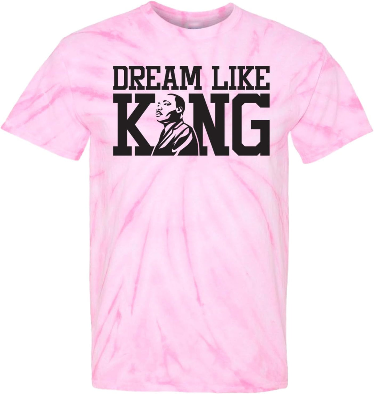 Dream Like King - Martin Luther King MLK Men's T-Shirt - Pink Tie Dye