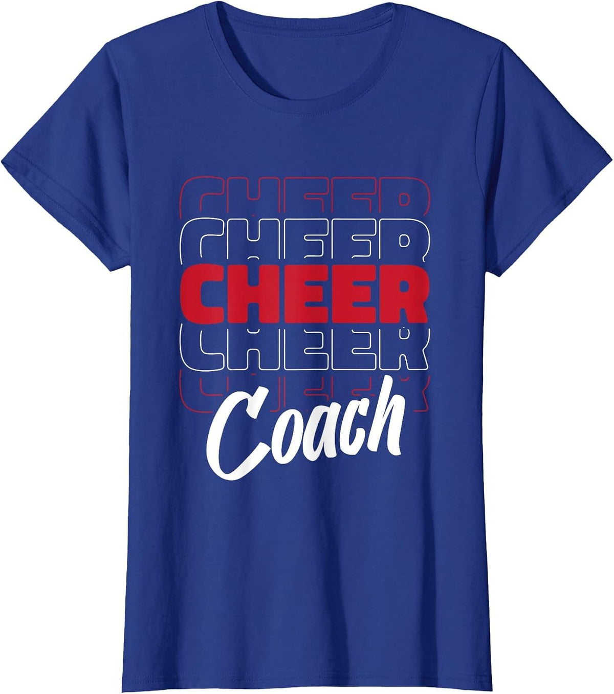 Cheerleader Coaching Cheerleading - Cheercaptain Cheer Coach T-Shirt - Royal Blue