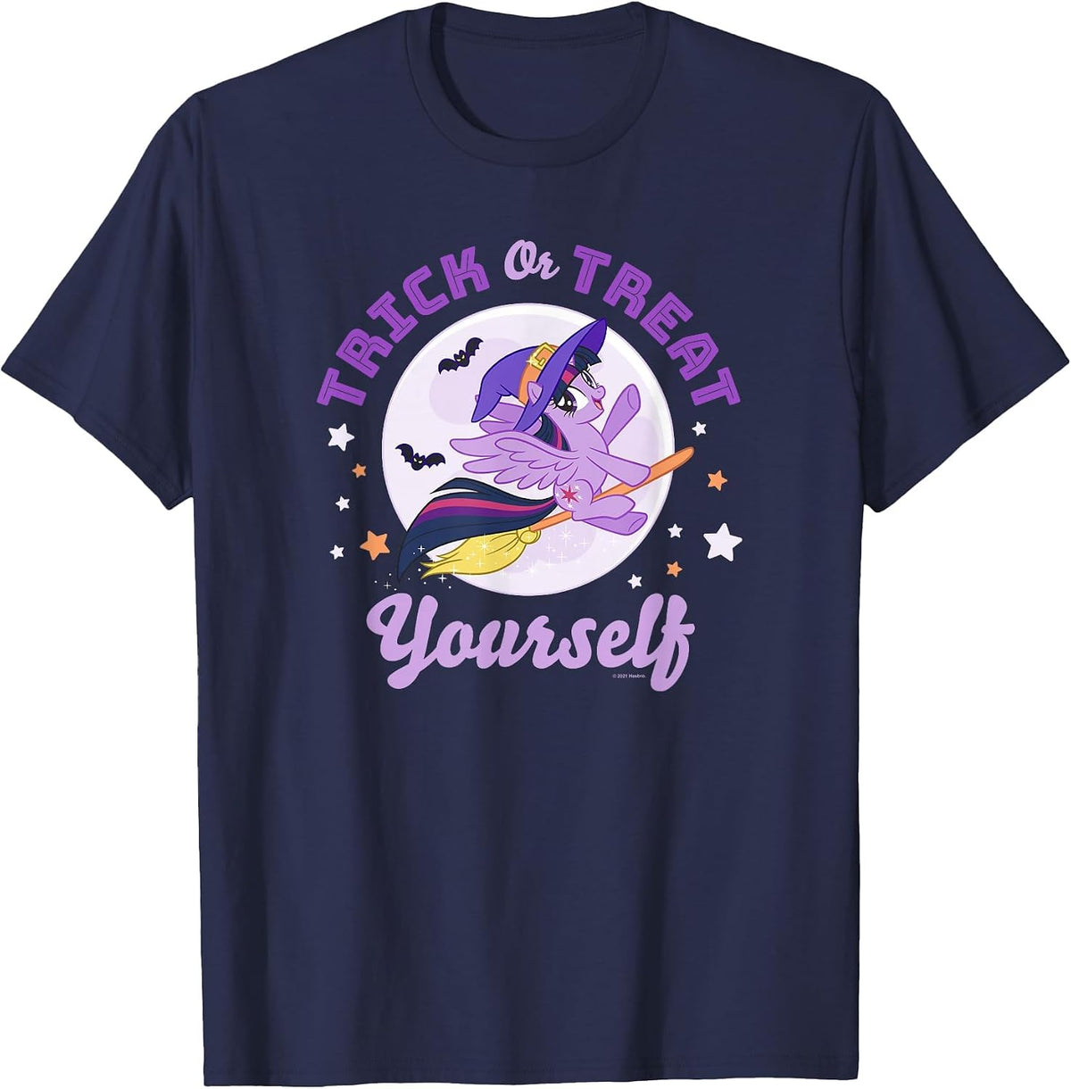 My Little Pony: Friendship is Magic Halloween Trick Or Treat T-Shirt - Navy Blue