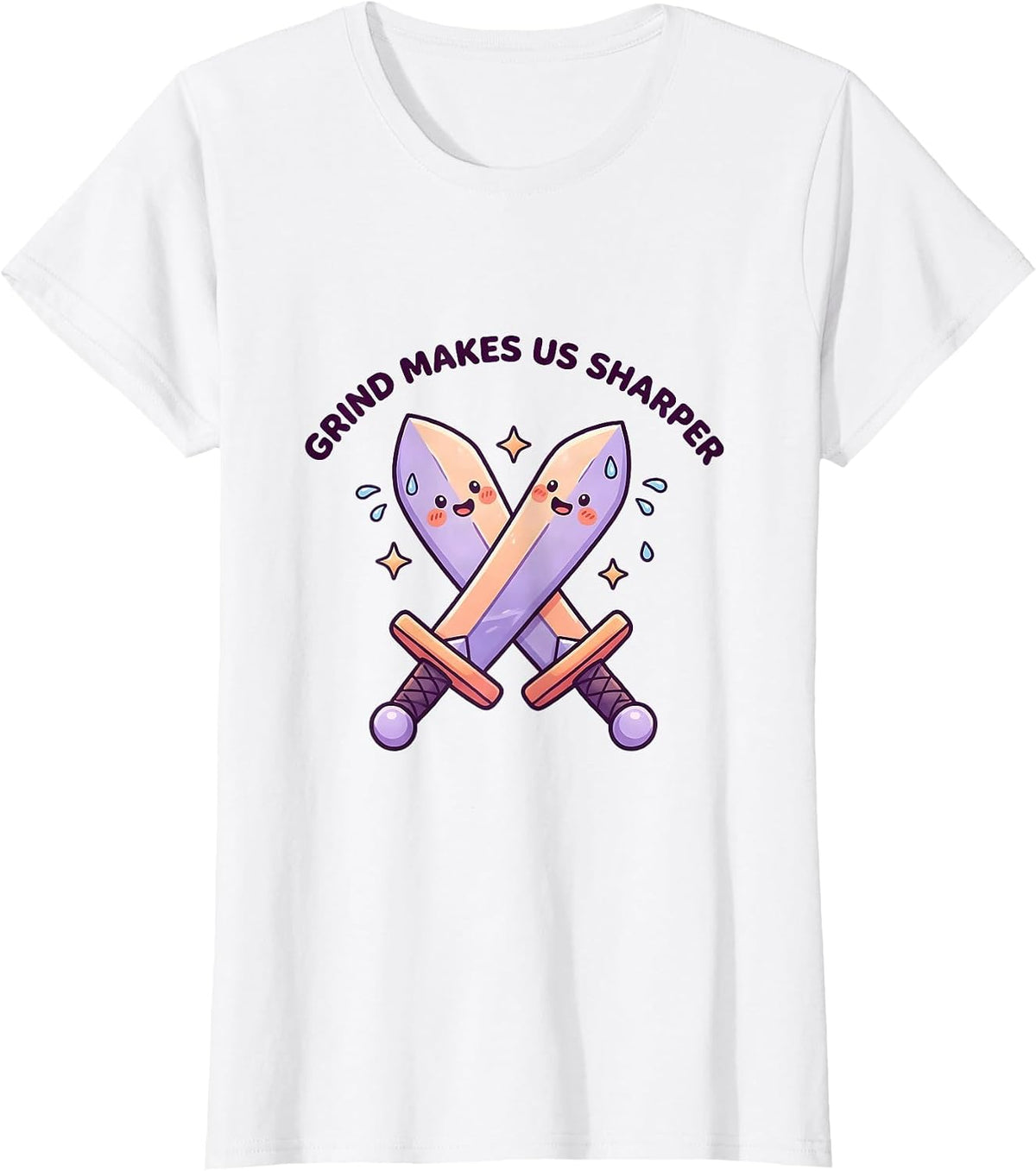 Grind Makes Us Sharper Iron Sharpens Iron T-Shirt - White