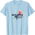 Breathe Life Into Art Airbrush Design T-Shirt - Baby Blue